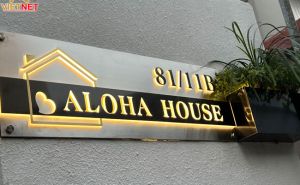 Bảng số nhà đẹp Aloha House